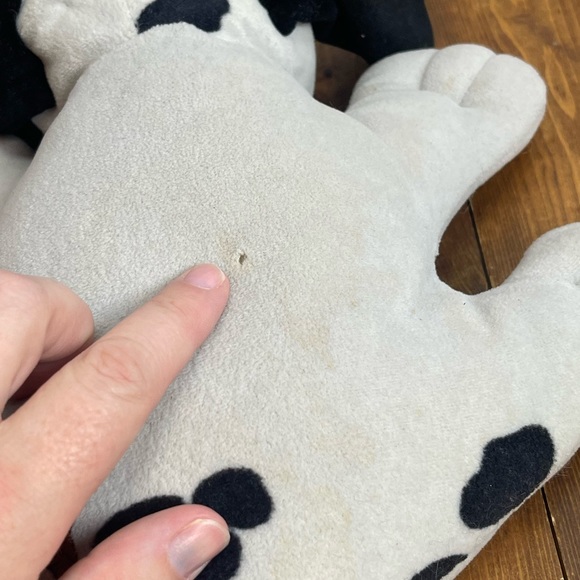 Vintage 1990’s Squeaky pound puppies plush dog gray and black - Picture 6 of 10